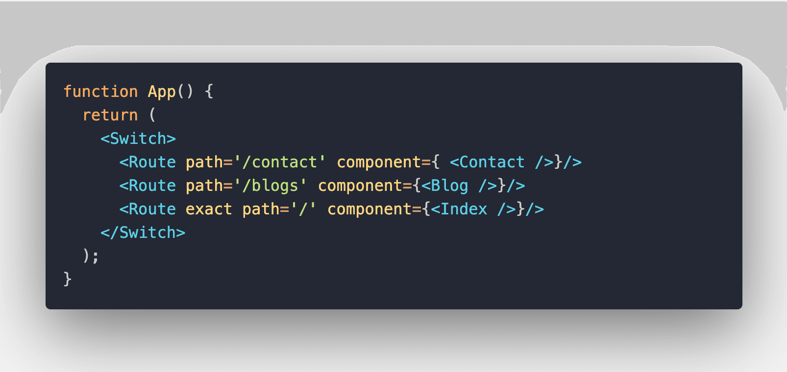 How to implement React Routing